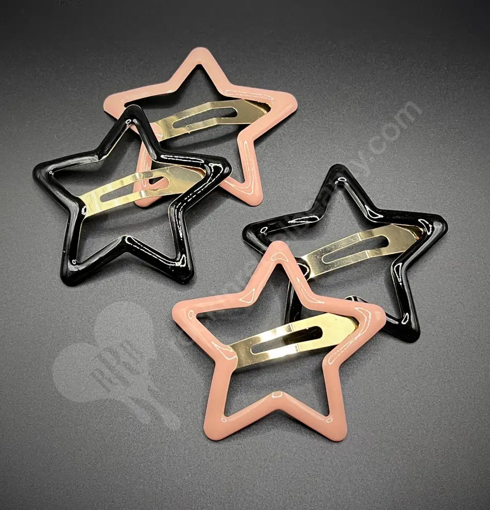 4Pc Star Hair Clips Style