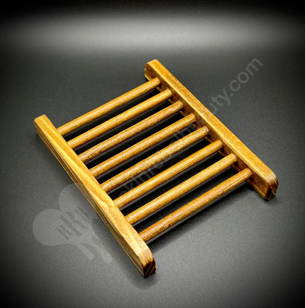 Bamboo Wooden Soap Holder - Dark Accessories