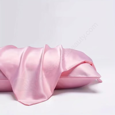 Satin Queen Pillowcase - Pink, Black, Silver