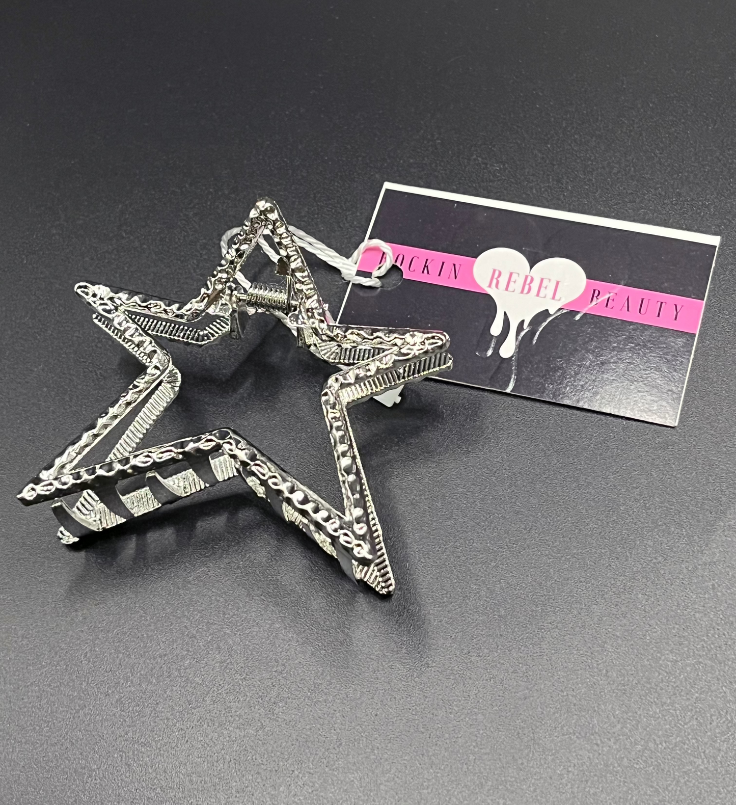 Shining Star Hair Clip - Silver