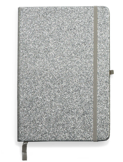 Silver Glitter Journal