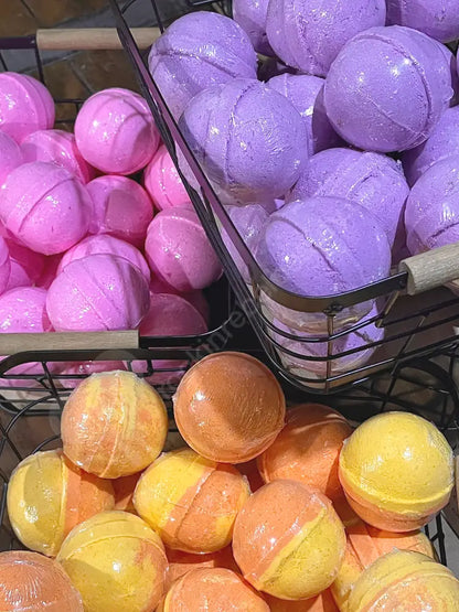 Xl Bath Bomb - Pink Powder Puff Bombs